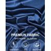 imageCOOFANDY Mens Silk Button Down Short Sleeve Shirt Satin Dress Shirts Summer Beach Wedding ShirtNavy Bluepure
