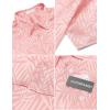 imageCOOFANDY Mens Silk Button Down Short Sleeve Shirt Satin Dress Shirts Summer Beach Wedding ShirtPink