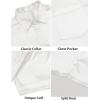 imageCOOFANDY Mens Silk Button Down Short Sleeve Shirt Satin Dress Shirts Summer Beach Wedding ShirtWhitepure