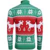 imageCOOFANDY Mens Slim Fit Turtleneck Sweater Casual Knitted Twisted Pullover Solid SweatersChristmas Green