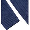 imageCOOFANDY Mens Slim Fit Turtleneck Sweater Casual Knitted Twisted Pullover Solid SweatersColorful Blue