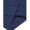 imageCOOFANDY Mens Slim Fit Turtleneck Sweater Casual Knitted Twisted Pullover Solid SweatersColorful Blue