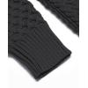 imageCOOFANDY Mens Slim Fit Turtleneck Sweater Casual Knitted Twisted Pullover Solid SweatersDark Gray