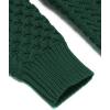 imageCOOFANDY Mens Slim Fit Turtleneck Sweater Casual Knitted Twisted Pullover Solid SweatersGreen