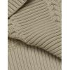 imageCOOFANDY Mens Slim Fit Turtleneck Sweater Casual Knitted Twisted Pullover Solid SweatersKhaki