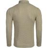 imageCOOFANDY Mens Slim Fit Turtleneck Sweater Casual Knitted Twisted Pullover Solid SweatersKhaki