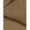imageCOOFANDY Mens Slim Fit Turtleneck Sweater Casual Knitted Twisted Pullover Solid SweatersLight Khaki