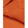 imageCOOFANDY Mens Slim Fit Turtleneck Sweater Casual Knitted Twisted Pullover Solid SweatersOrange