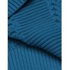 imageCOOFANDY Mens Slim Fit Turtleneck Sweater Casual Knitted Twisted Pullover Solid SweatersPeacock Blue