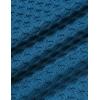 imageCOOFANDY Mens Slim Fit Turtleneck Sweater Casual Knitted Twisted Pullover Solid SweatersPeacock Blue