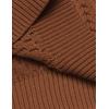 imageCOOFANDY Mens Slim Fit Turtleneck Sweater Casual Knitted Twisted Pullover Solid SweatersRed Bronze