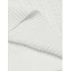 imageCOOFANDY Mens Slim Fit Turtleneck Sweater Casual Knitted Twisted Pullover Solid SweatersWhite