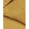 imageCOOFANDY Mens Slim Fit Turtleneck Sweater Casual Knitted Twisted Pullover Solid SweatersYellow