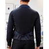 imageCOOFANDY Mens Suit Vest Paisley Floral Victorian Vests Gothic Steampunk Formal Waistcoat Tuxedo Vests with Notched LapelsBlue