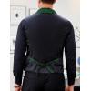 imageCOOFANDY Mens Suit Vest Paisley Floral Victorian Vests Gothic Steampunk Formal Waistcoat Tuxedo Vests with Notched LapelsGreen