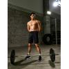 imageCOOFANDY Mens Sweat Shorts 2 Pack 7quot Gym Workout Drawstring Jogger Shorts with Pockets01blackGrey