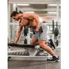 imageCOOFANDY Mens Sweat Shorts 2 Pack 7quot Gym Workout Drawstring Jogger Shorts with Pockets01blackGrey