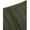 imageCOOFANDY Mens Sweat Shorts 2 Pack 7quot Gym Workout Drawstring Jogger Shorts with PocketsArmy GreenBlack