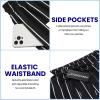 imageCOOFANDY Mens Sweat Shorts 2 Pack 7quot Gym Workout Drawstring Jogger Shorts with PocketsBlack StripesBlack