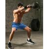 imageCOOFANDY Mens Sweat Shorts 2 Pack 7quot Gym Workout Drawstring Jogger Shorts with PocketsBlackBlue