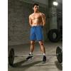 imageCOOFANDY Mens Sweat Shorts 2 Pack 7quot Gym Workout Drawstring Jogger Shorts with PocketsBlackBlue