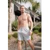 imageCOOFANDY Mens Sweat Shorts 2 Pack 7quot Gym Workout Drawstring Jogger Shorts with PocketsBlackGrey