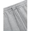imageCOOFANDY Mens Sweat Shorts 2 Pack 7quot Gym Workout Drawstring Jogger Shorts with PocketsBlackGrey
