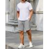 imageCOOFANDY Mens Sweat Shorts 2 Pack 7quot Gym Workout Drawstring Jogger Shorts with PocketsBlackLight Gray Heather