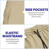 imageCOOFANDY Mens Sweat Shorts 2 Pack 7quot Gym Workout Drawstring Jogger Shorts with PocketsBlackLight GreyKhaki