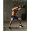 imageCOOFANDY Mens Sweat Shorts 2 Pack 7quot Gym Workout Drawstring Jogger Shorts with PocketsBlackNavy Blue