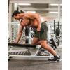 imageCOOFANDY Mens Sweat Shorts 2 Pack 7quot Gym Workout Drawstring Jogger Shorts with PocketsBlackOlive Green