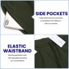 imageCOOFANDY Mens Sweat Shorts 2 Pack 7quot Gym Workout Drawstring Jogger Shorts with PocketsBlackOlive Green