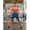 imageCOOFANDY Mens Sweat Shorts 2 Pack 7quot Gym Workout Drawstring Jogger Shorts with PocketsBlueOrange