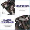 imageCOOFANDY Mens Sweat Shorts 2 Pack 7quot Gym Workout Drawstring Jogger Shorts with PocketsCamo BlackCamo Army Grey
