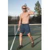 imageCOOFANDY Mens Sweat Shorts 2 Pack 7quot Gym Workout Drawstring Jogger Shorts with PocketsDark GrayNavy Blue