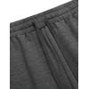 imageCOOFANDY Mens Sweat Shorts 2 Pack 7quot Gym Workout Drawstring Jogger Shorts with PocketsDark GrayNavy Blue