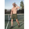 imageCOOFANDY Mens Sweat Shorts 2 Pack 7quot Gym Workout Drawstring Jogger Shorts with PocketsGreyArmy Green