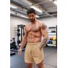 imageCOOFANDY Mens Sweat Shorts 2 Pack 7quot Gym Workout Drawstring Jogger Shorts with PocketsKhakiGrey