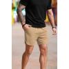 imageCOOFANDY Mens Sweat Shorts 2 Pack 7quot Gym Workout Drawstring Jogger Shorts with PocketsKhakiGrey
