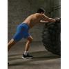 imageCOOFANDY Mens Sweat Shorts 2 Pack 7quot Gym Workout Drawstring Jogger Shorts with PocketsKhakiPeacock Blue