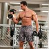 imageCOOFANDY Mens Sweat Shorts 2 Pack 7quot Gym Workout Drawstring Jogger Shorts with PocketsLeopardBlack