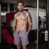 imageCOOFANDY Mens Sweat Shorts 2 Pack 7quot Gym Workout Drawstring Jogger Shorts with PocketsLight KhakiLight Grey