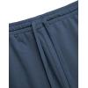 imageCOOFANDY Mens Sweat Shorts 2 Pack 7quot Gym Workout Drawstring Jogger Shorts with PocketsNavy BlueBlack