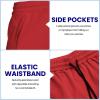 imageCOOFANDY Mens Sweat Shorts 2 Pack 7quot Gym Workout Drawstring Jogger Shorts with PocketsNavy BlueRed