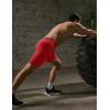 imageCOOFANDY Mens Sweat Shorts 2 Pack 7quot Gym Workout Drawstring Jogger Shorts with PocketsNavy BlueRed