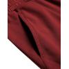 imageCOOFANDY Mens Sweat Shorts 2 Pack 7quot Gym Workout Drawstring Jogger Shorts with PocketsWine RedBlack