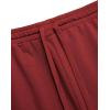 imageCOOFANDY Mens Sweat Shorts 2 Pack 7quot Gym Workout Drawstring Jogger Shorts with PocketsWine RedBlack