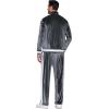 imageCOOFANDY Mens Tracksuit 2 Piece Set Velour Sweatsuit Jogging Suits Full Zip Jacket Pants OutfitsDark Grey
