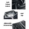 imageCOOFANDY Mens Tracksuit 2 Piece Set Velour Sweatsuit Jogging Suits Full Zip Jacket Pants OutfitsDark Grey