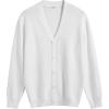 imageCOOFANDY Mens V Neck Cardigan Sweater Casual Lightweight Button Down Knitted Cardigan SweaterAll White